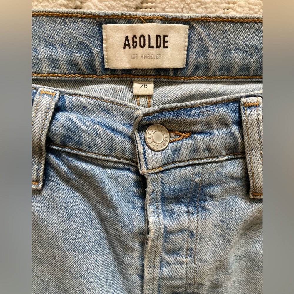 Agolde Sky Blue Jeans - Picture 3 of 6